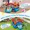 Multi-color 420D Oxford Cloth and 500D PVC Inflatable Bounce House with Slide and Basketball Hoop for Kids